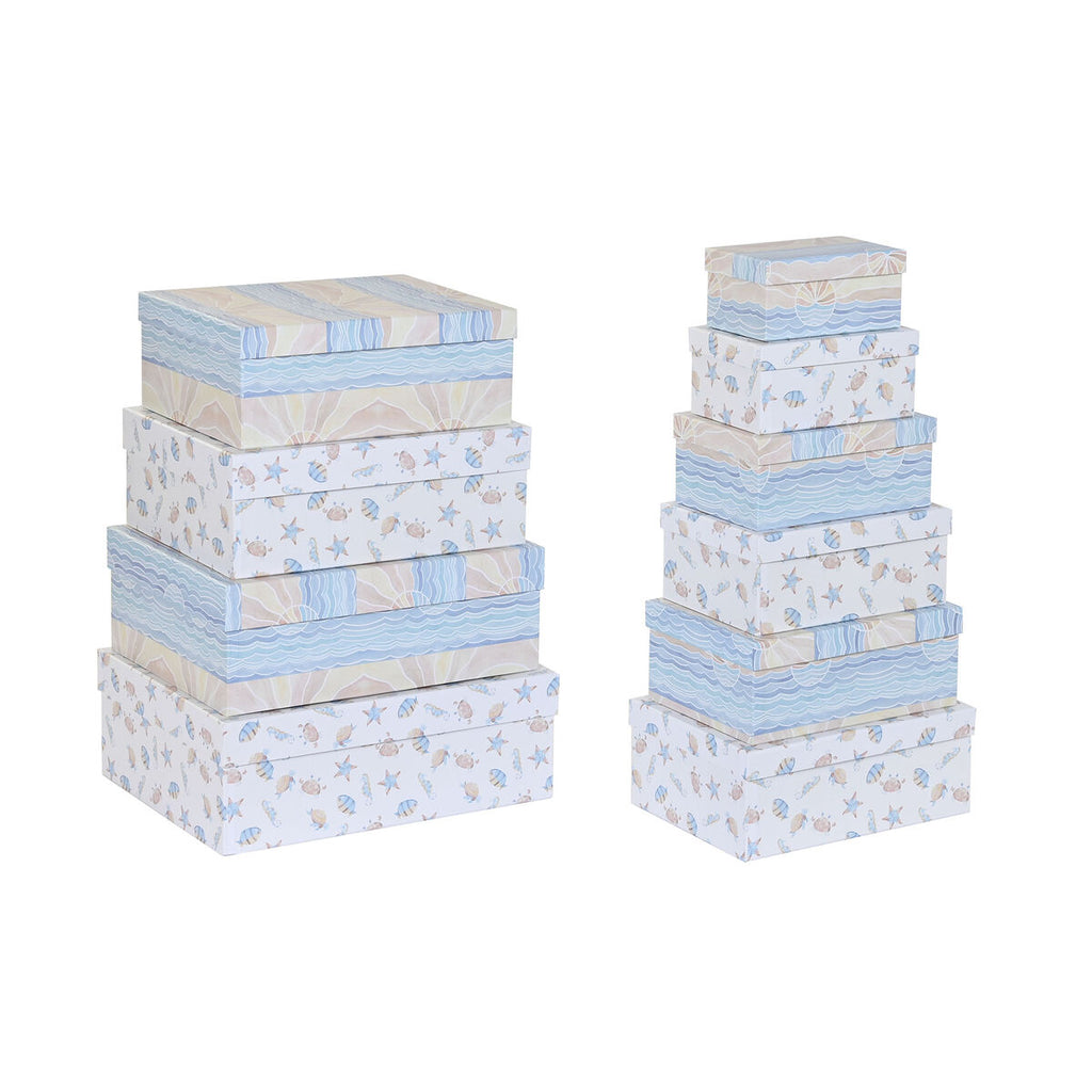 Set de 2 cajas organizadoras apilables de cartón infantil — imagen 3