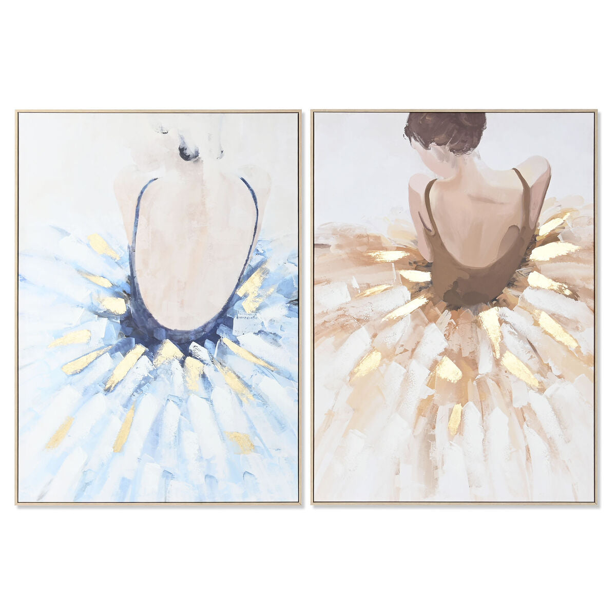 Cuadro de lienzo y poliestireno, bailarina, 100 x 4 x 140 cm