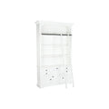 Estantería escalera de madera MDF blanca, 137 x 38 x 234 cm