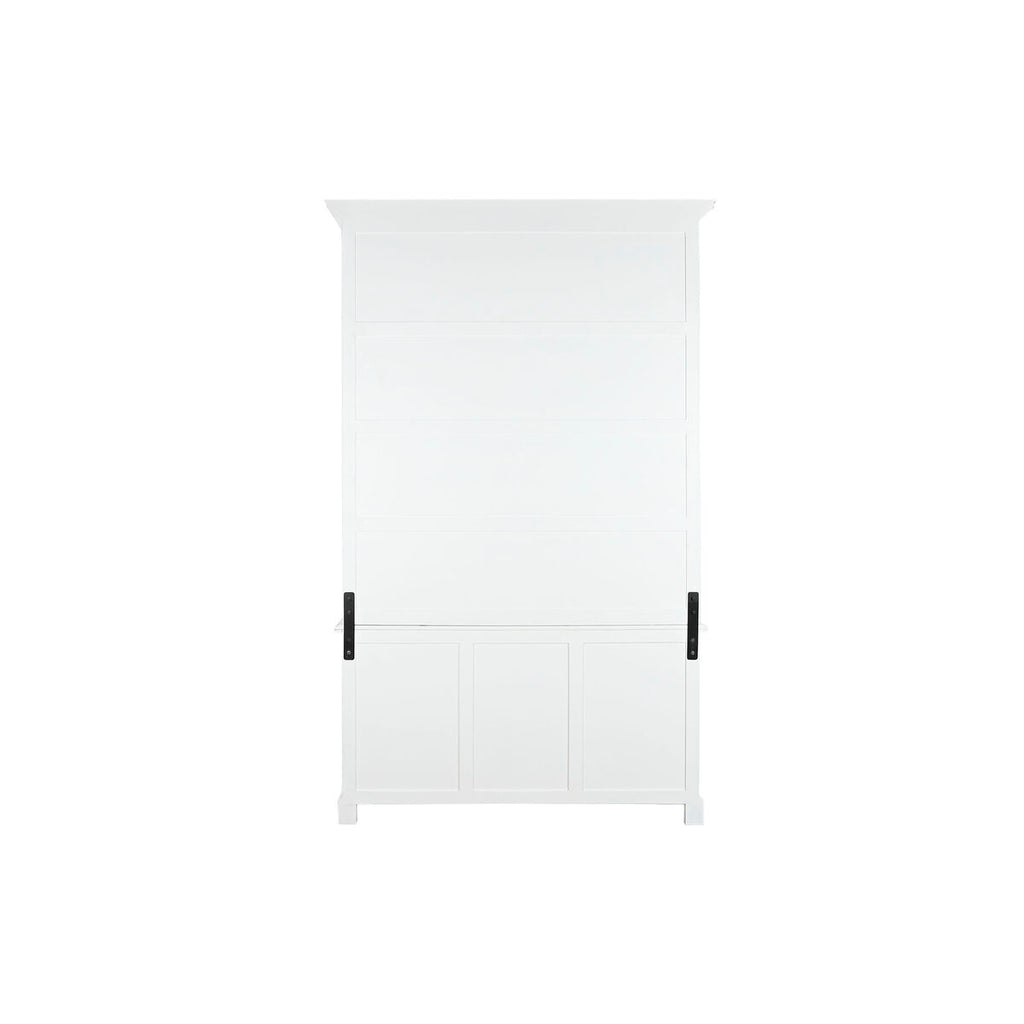 Estantería escalera de madera MDF blanca, 137 x 38 x 234 cm — imagen 3