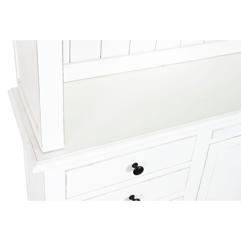Estantería escalera de madera MDF blanca, 137 x 38 x 234 cm — imagen 4