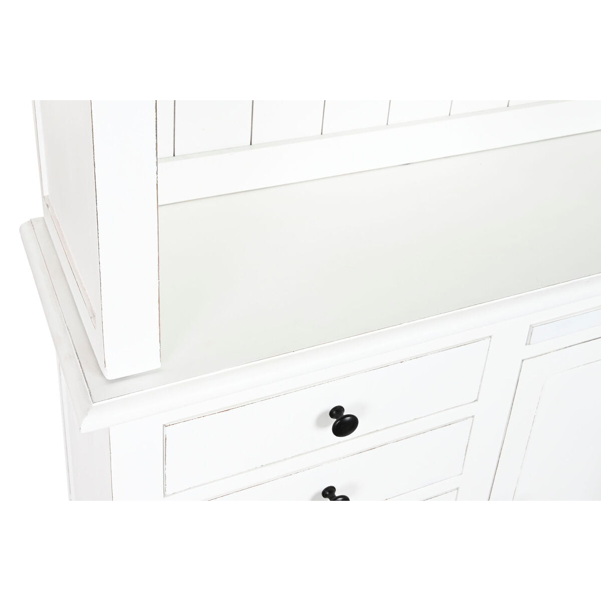 Estantería escalera de madera MDF blanca, 137 x 38 x 234 cm — imagen 4