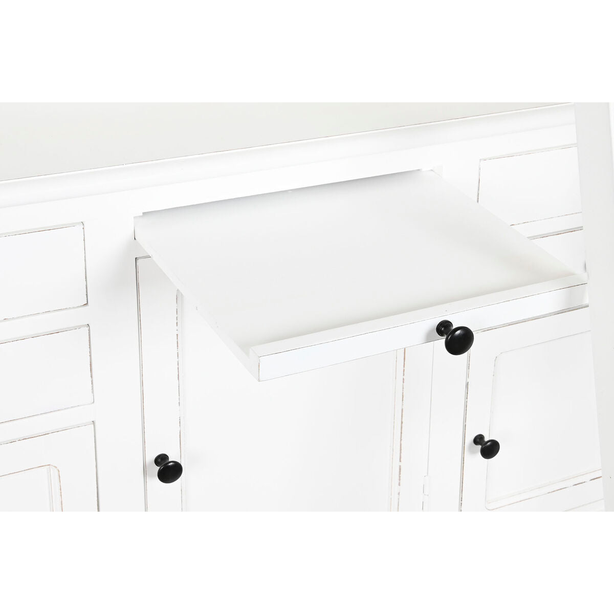 Estantería escalera de madera MDF blanca, 137 x 38 x 234 cm — imagen 5