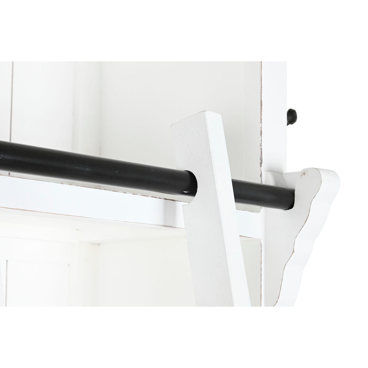 Estantería escalera de madera MDF blanca, 137 x 38 x 234 cm — imagen 6