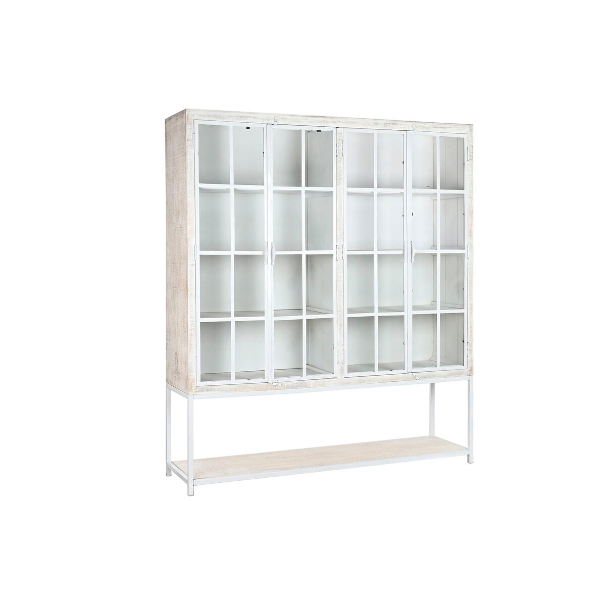 Estantería de metal y madera de mango, 170 x 45 x 200 cm