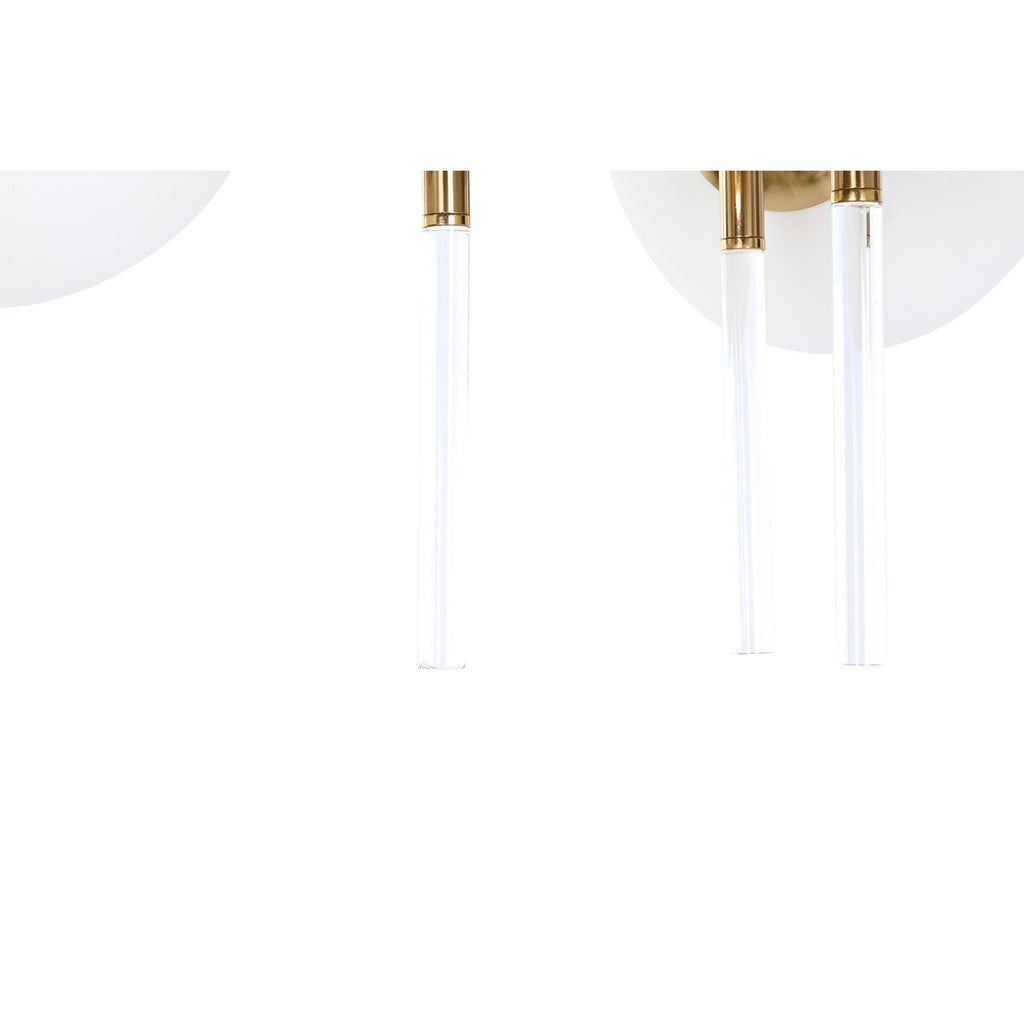 Lámpara de techo de bolas de cristal y metal, dorado — imagen 3