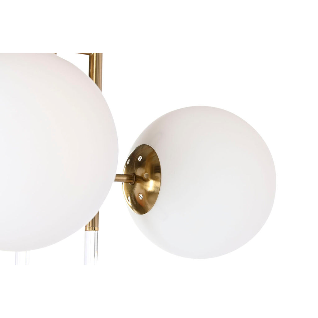 Lámpara de techo de bolas de cristal y metal, dorado — imagen 5