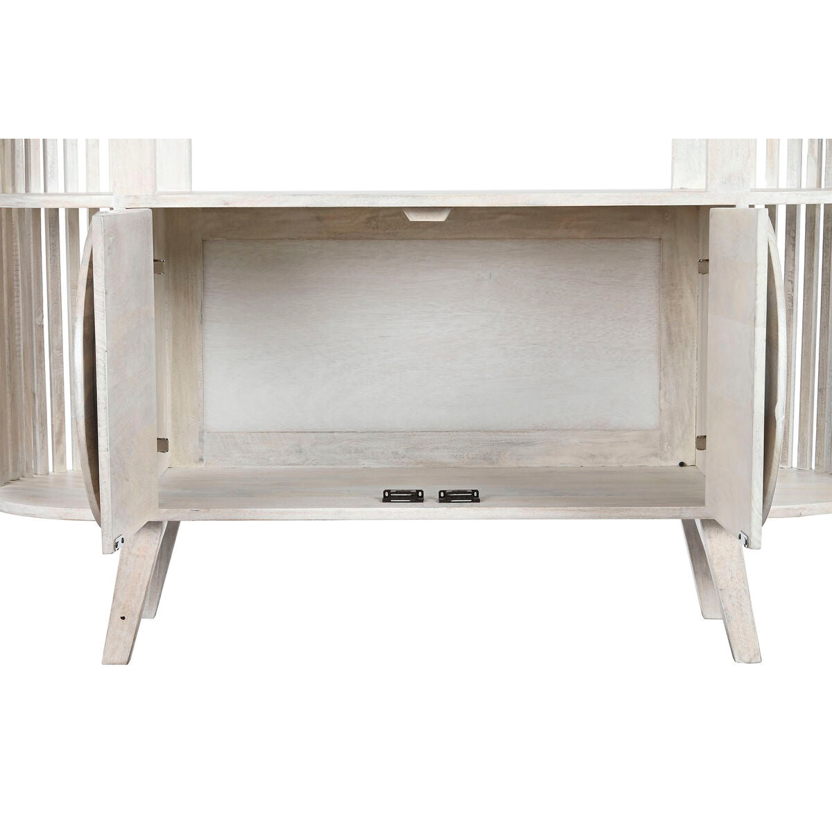Estantería blanca de madera de mango, 160 cm de alto — imagen 6