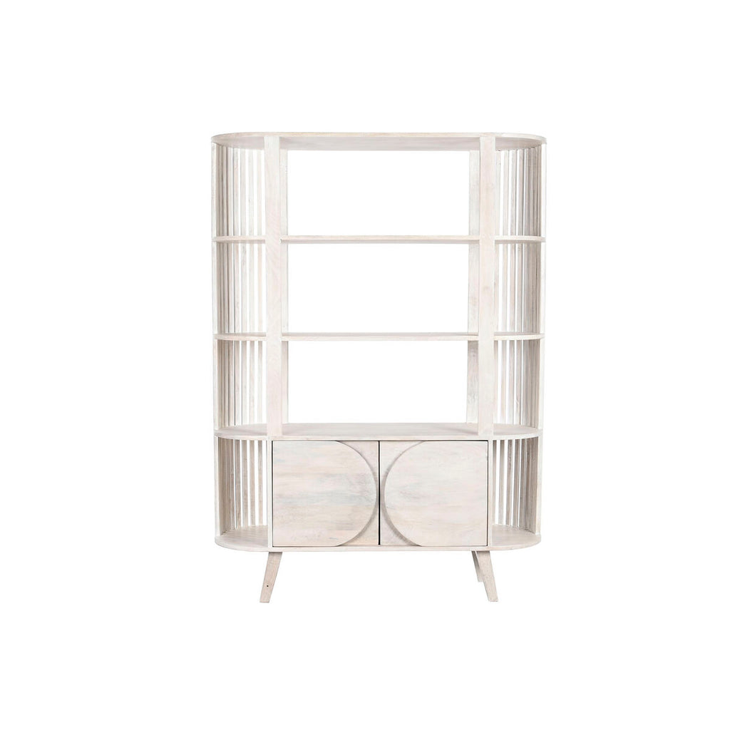 Estantería blanca de madera de mango, 160 cm de alto — imagen 3