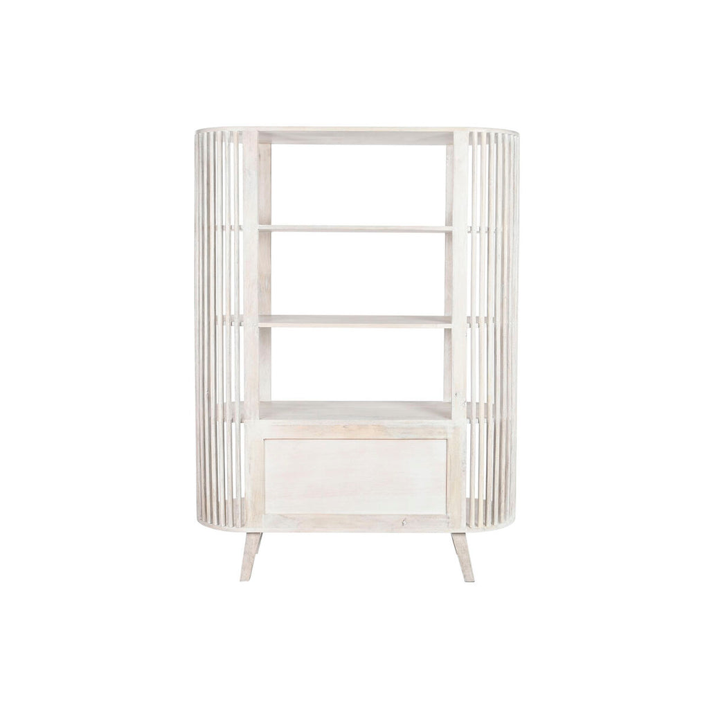 Estantería blanca de madera de mango, 160 cm de alto — imagen 2