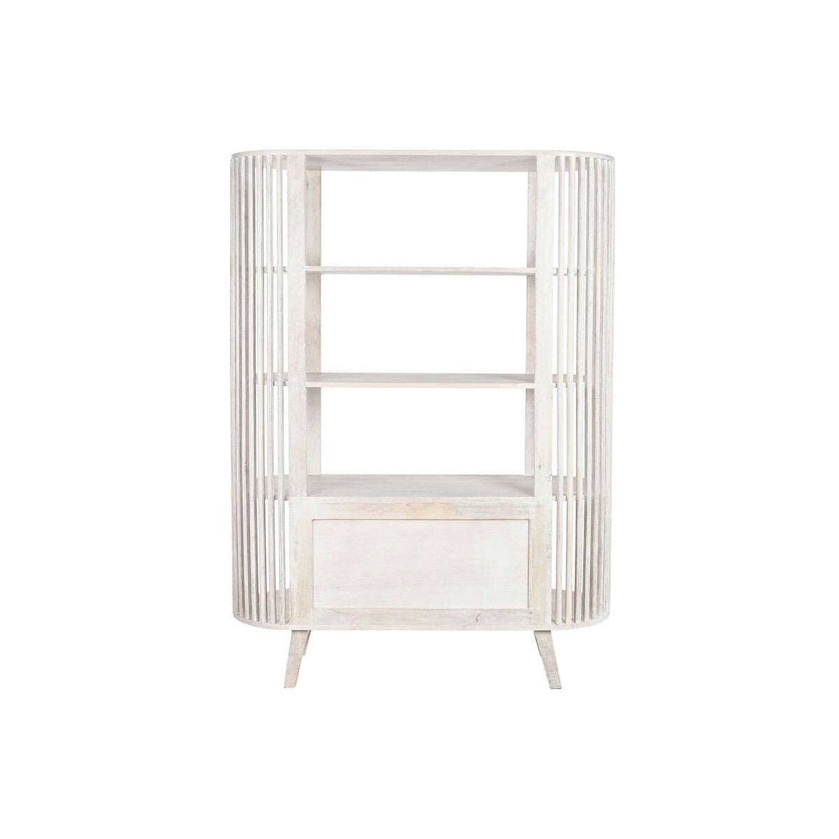 Estantería blanca de madera de mango, 160 cm de alto — imagen 2