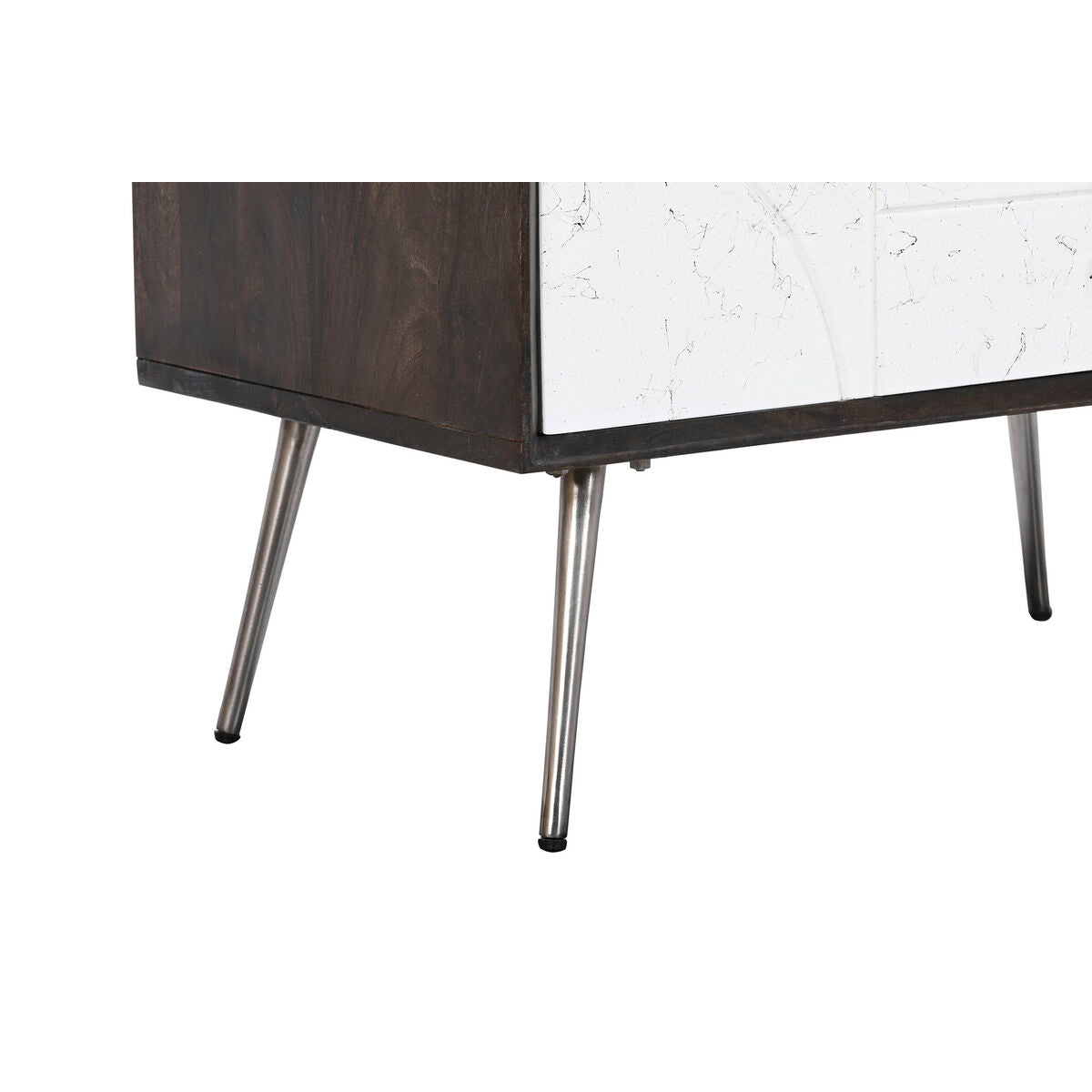 Cajonera de madera de mango, blanco y marrón oscuro, 70 x 105 cm — imagen 6