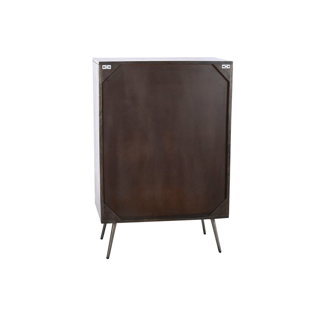 Cajonera de madera de mango, blanco y marrón oscuro, 70 x 105 cm — imagen 3
