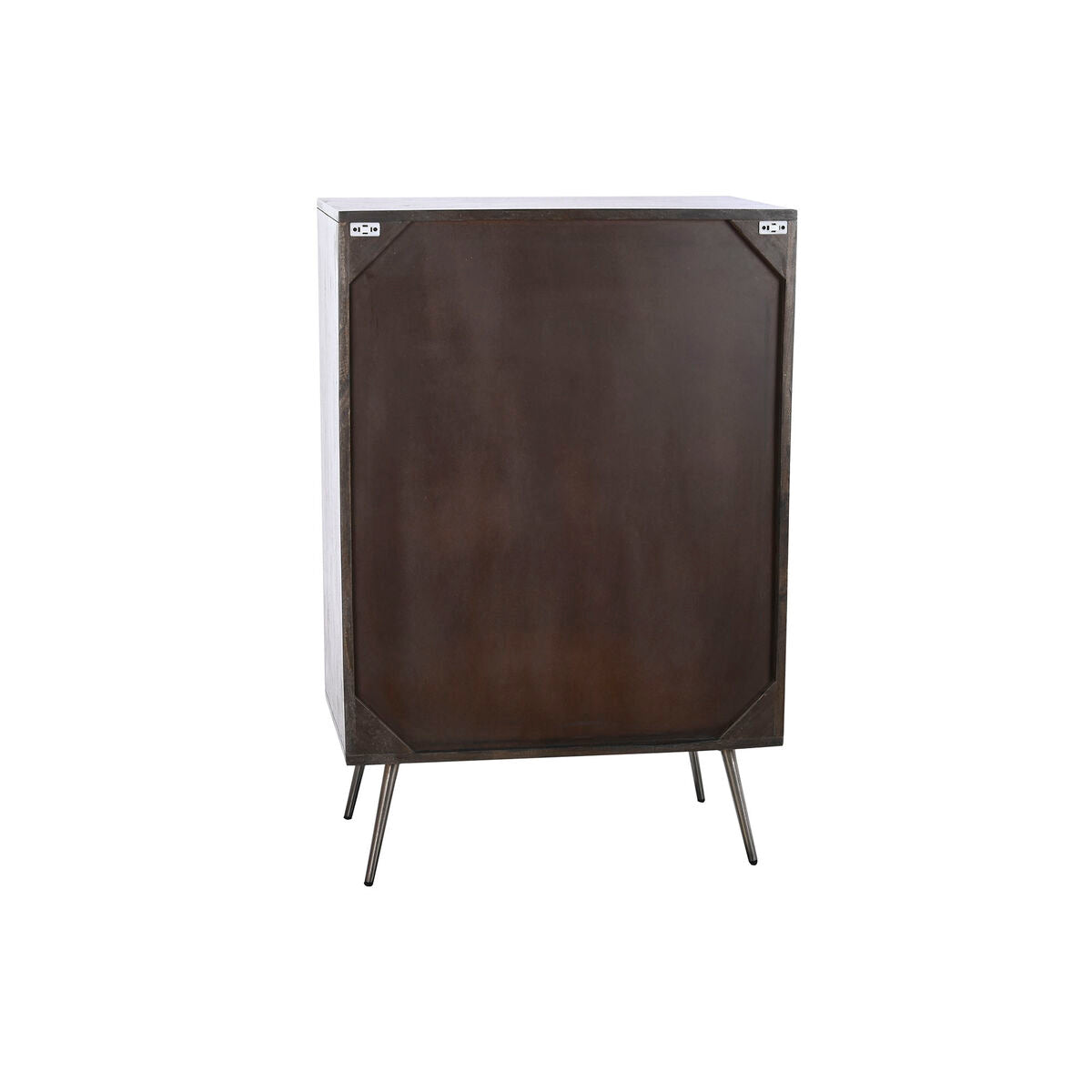 Cajonera de madera de mango, blanco y marrón oscuro, 70 x 105 cm — imagen 3