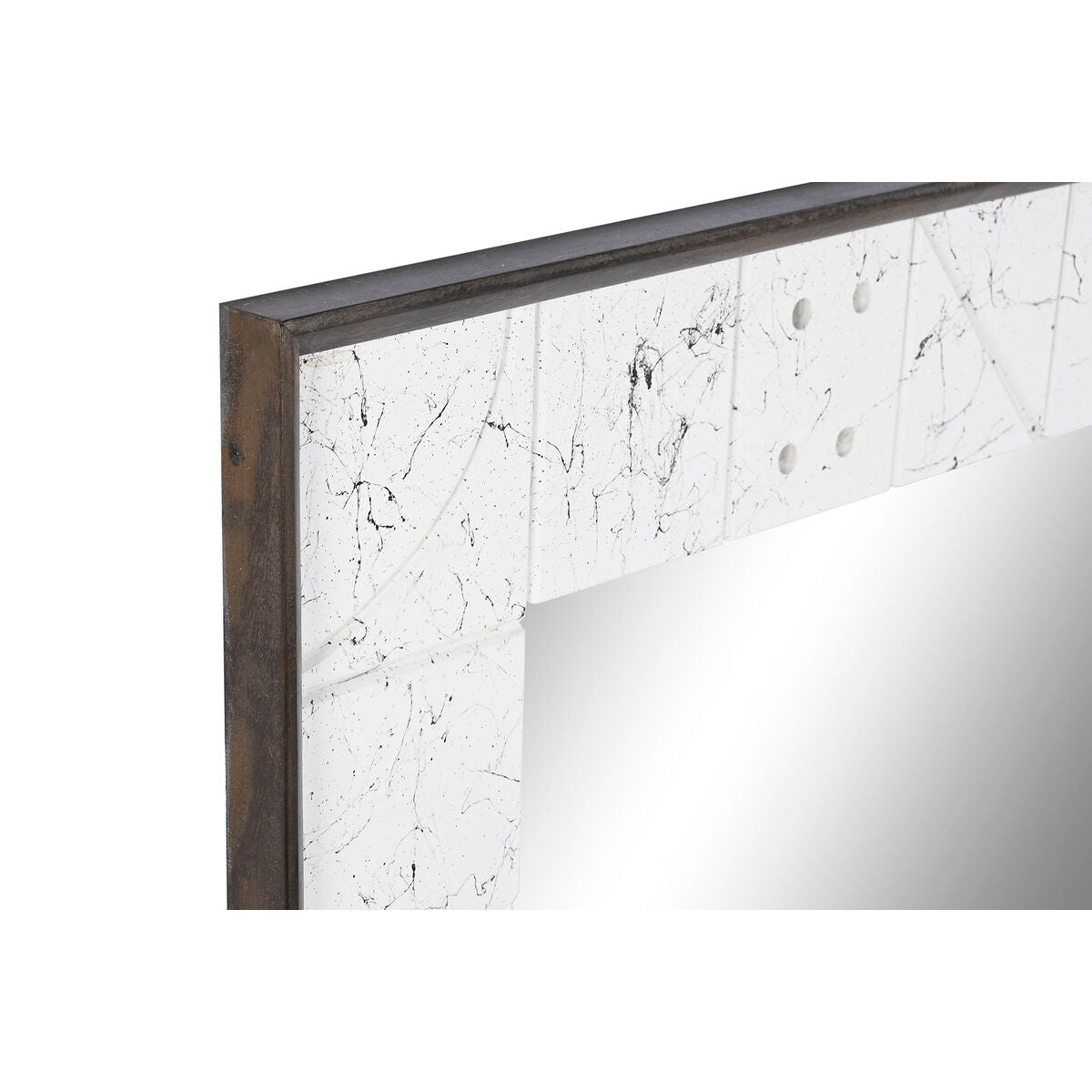 Espejo de pared blanco de madera de mango, 130 cm — imagen 2