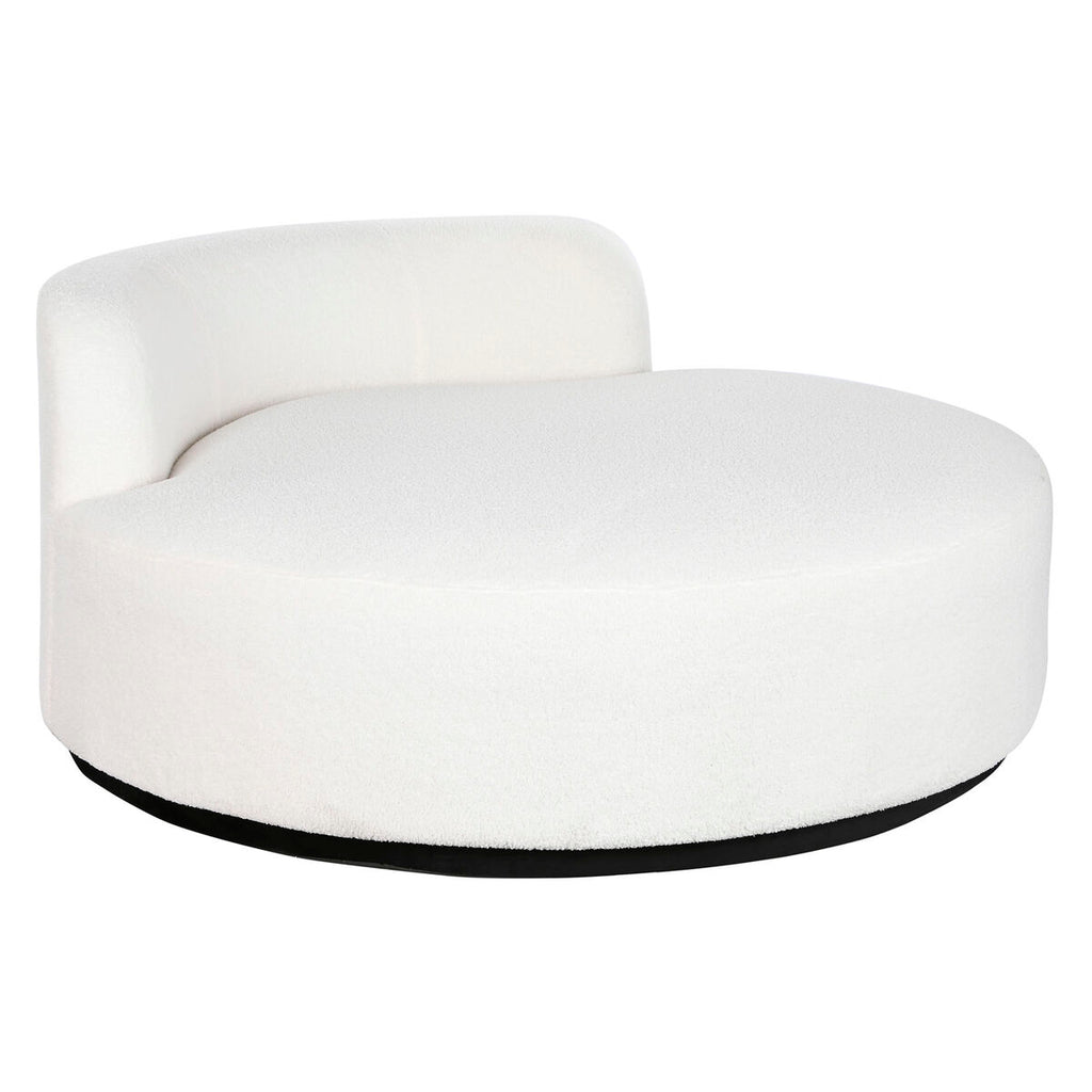 Sofá blanco de poliéster, 150 x 150 x 69 cm