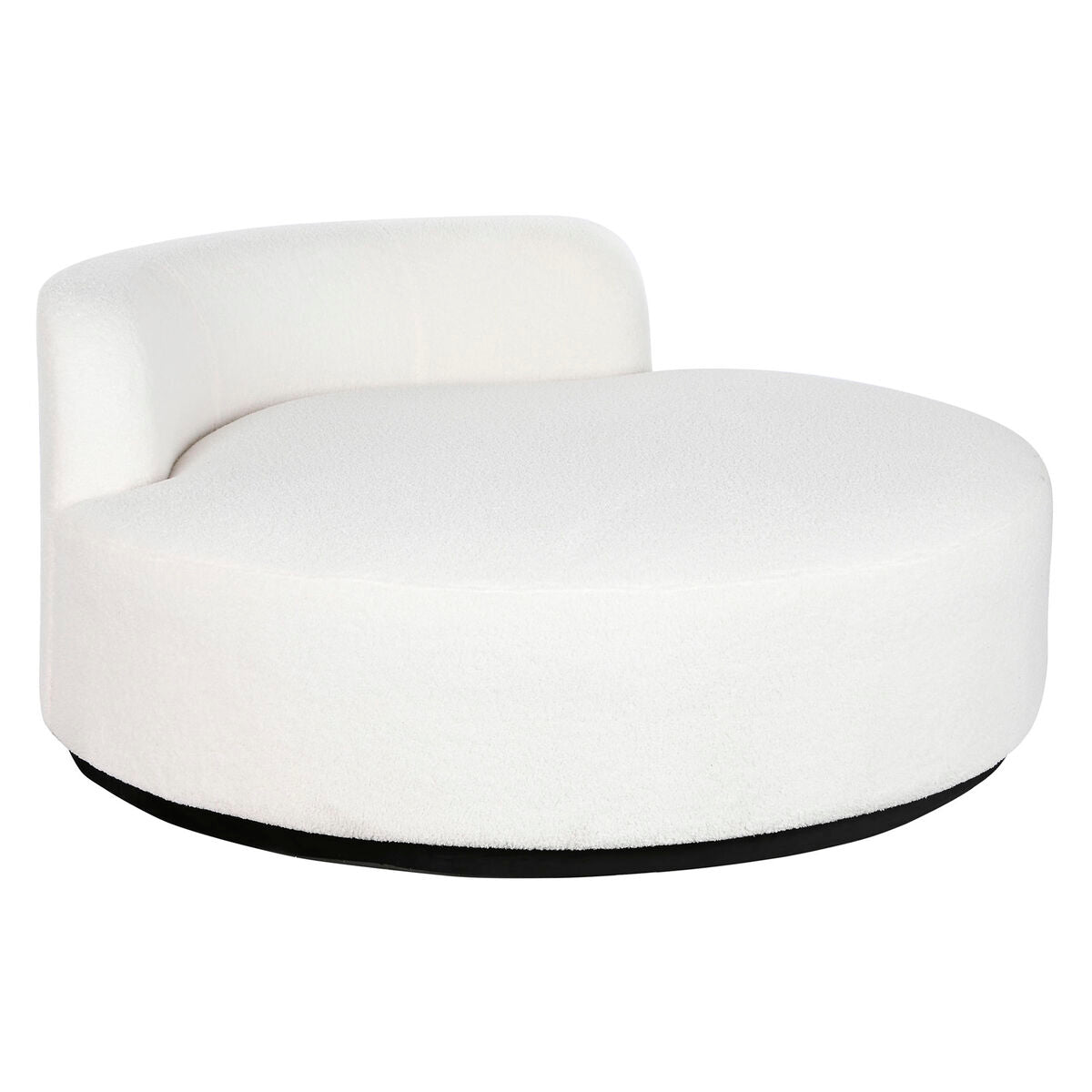 Sofá blanco de poliéster, 150 x 150 x 69 cm