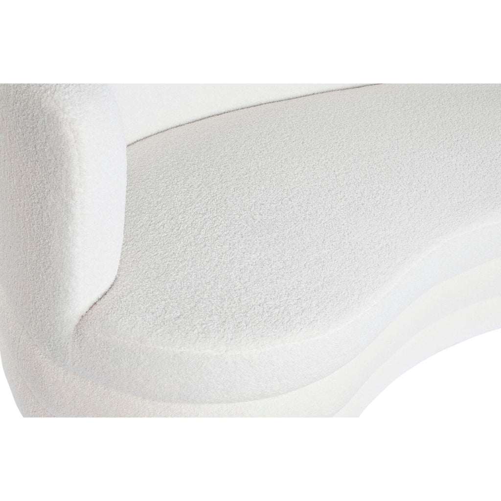 Sofá de poliéster blanco, 193 x 92 x 79 cm — imagen 2