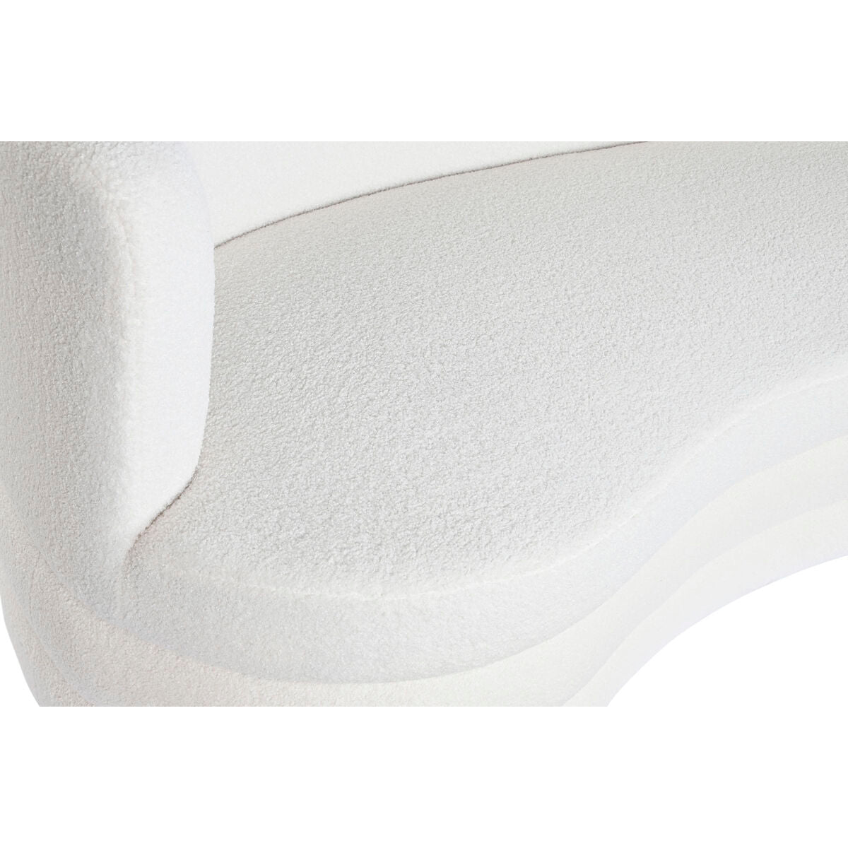 Sofá de poliéster blanco, 193 x 92 x 79 cm — imagen 2