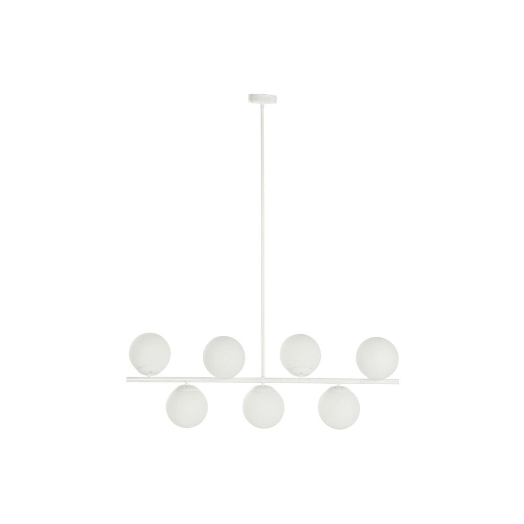Lámpara de techo con bolas de cristal blanca, 50 W