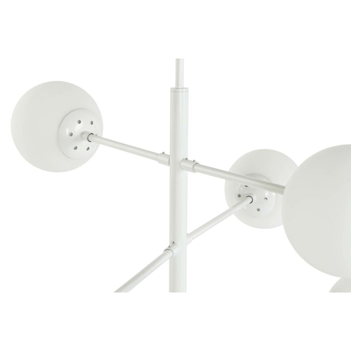 Lámpara de techo con bolas de cristal blanca, 6 bombillas — imagen 8