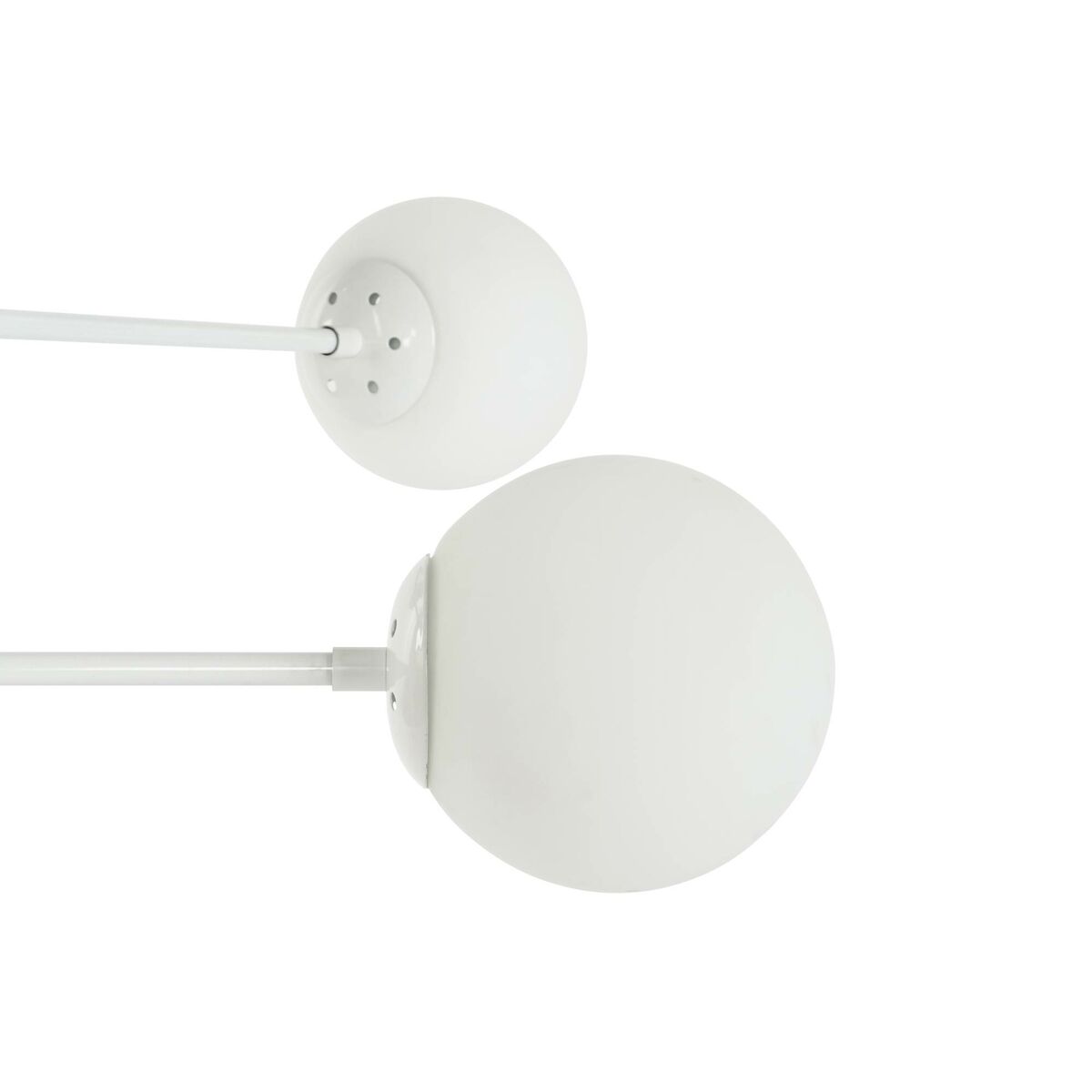Lámpara de techo con bolas de cristal blanca, 6 bombillas — imagen 7