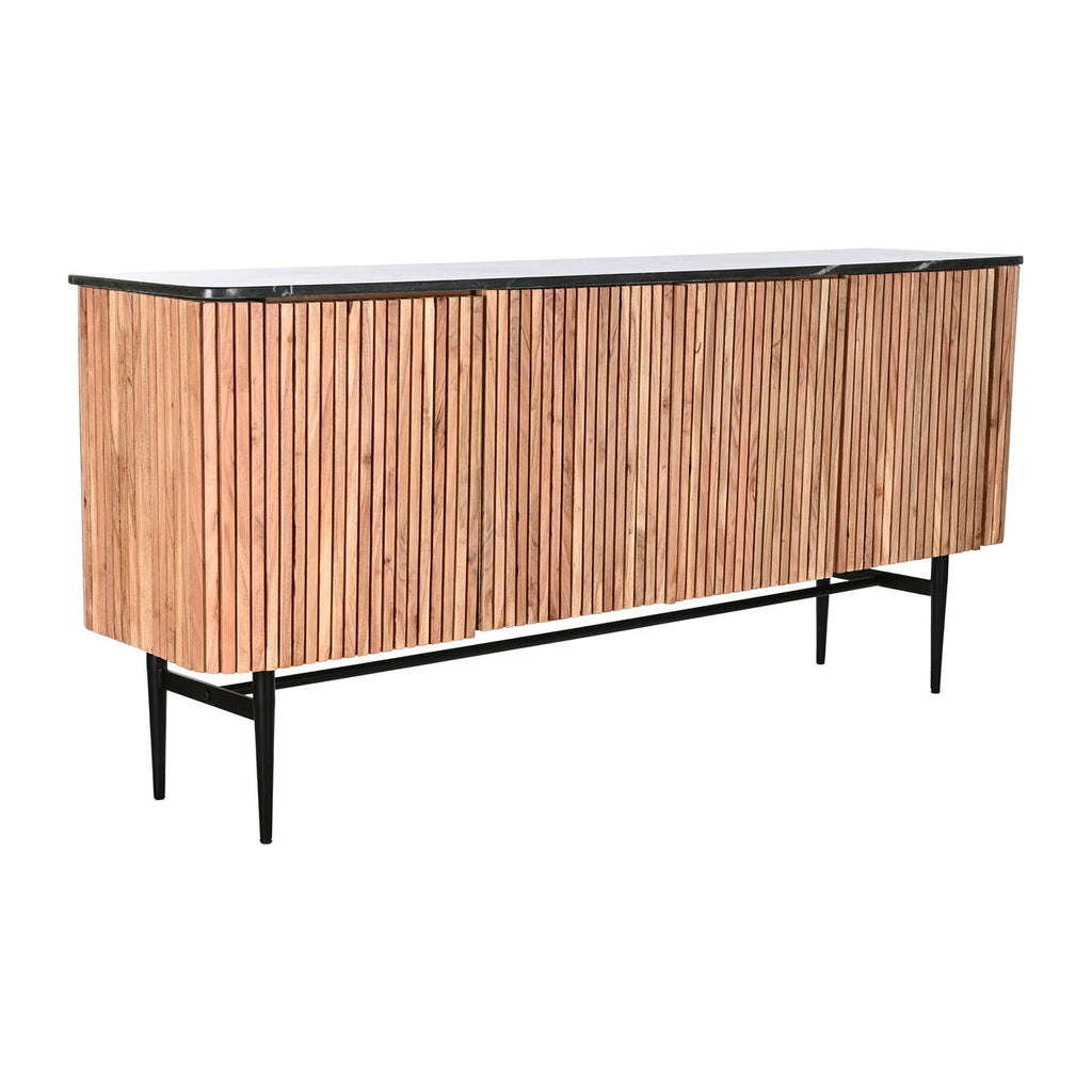 Aparador moderno de mármol y acacia, 170 x 40 x 80 cm