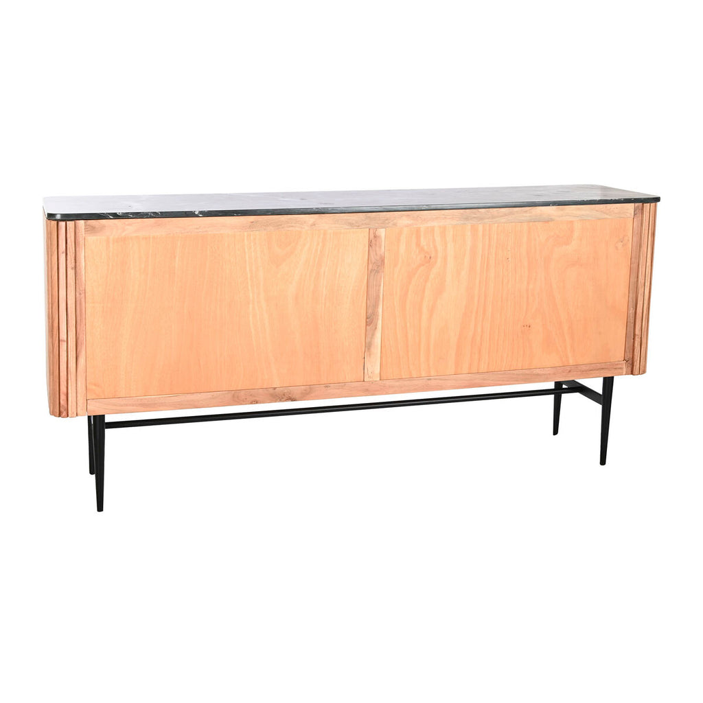 Aparador moderno de mármol y acacia, 170 x 40 x 80 cm — imagen 3