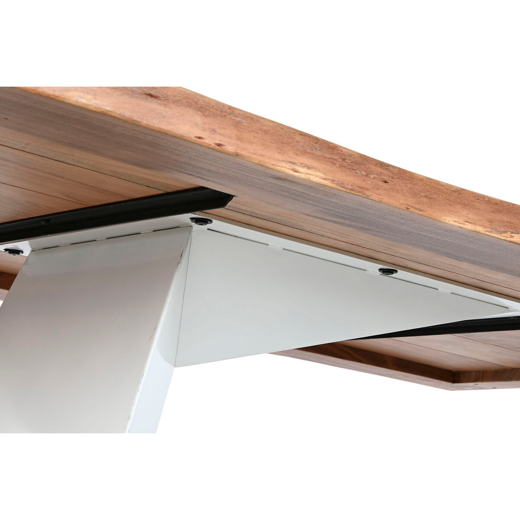Mesa de comedor de madera de acacia y metal, 200 cm — imagen 4