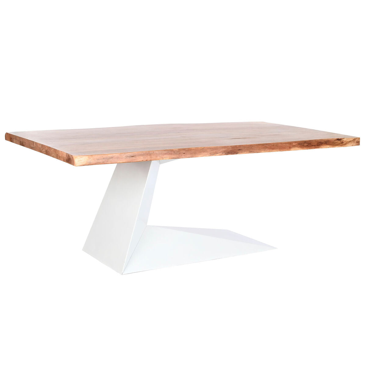 Mesa de comedor de madera de acacia y metal, 200 cm