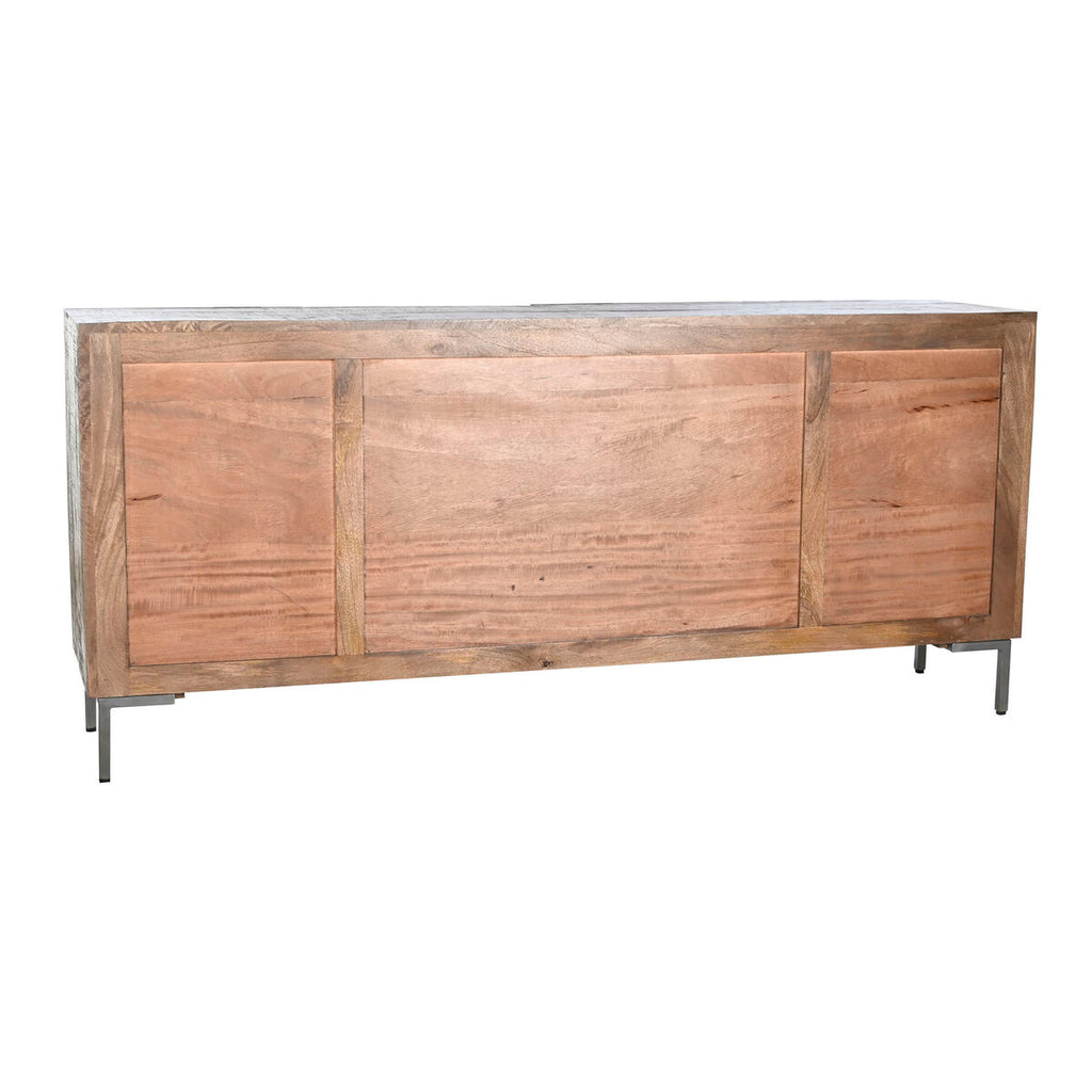 Aparador oriental con círculos, marrón y gris oscuro, 180 x 40 x 80 cm — imagen 2