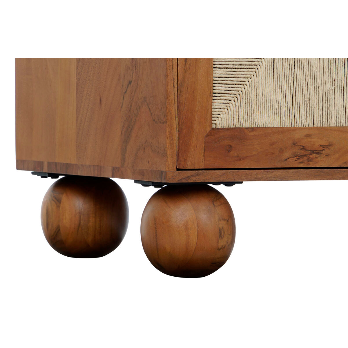 Estantería trenzada de ratán y acacia, 90 x 40 x 181 cm — imagen 6