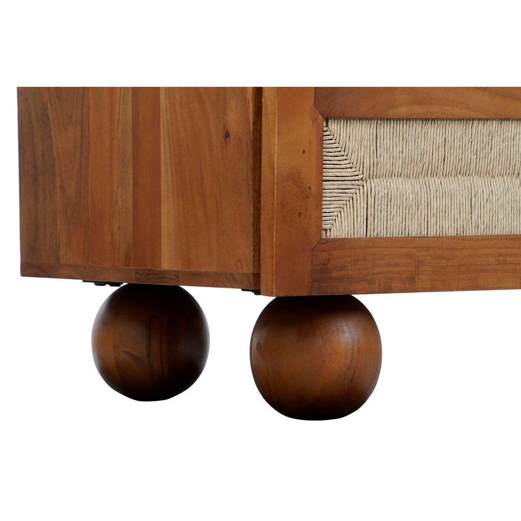 Cajonera moderna de acacia marrón, 90 x 45 x 90 cm — imagen 2