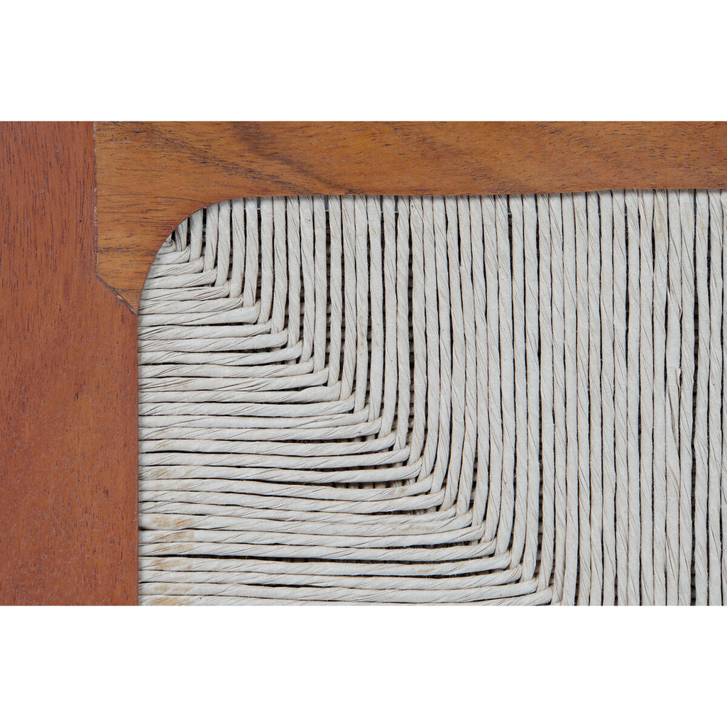 Mesita de noche de acacia con puerta, 50 x 40 x 53 cm — imagen 7
