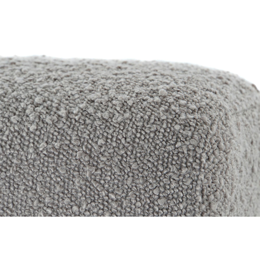 Sofá de madera reciclada y poliéster gris claro, 221 cm — imagen 3