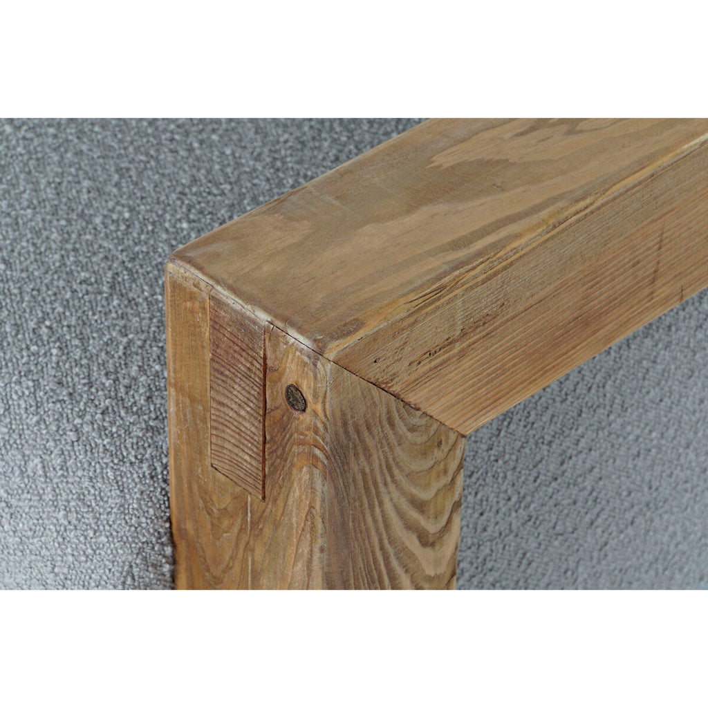 Sofá de madera reciclada y poliéster gris claro, 221 cm — imagen 4