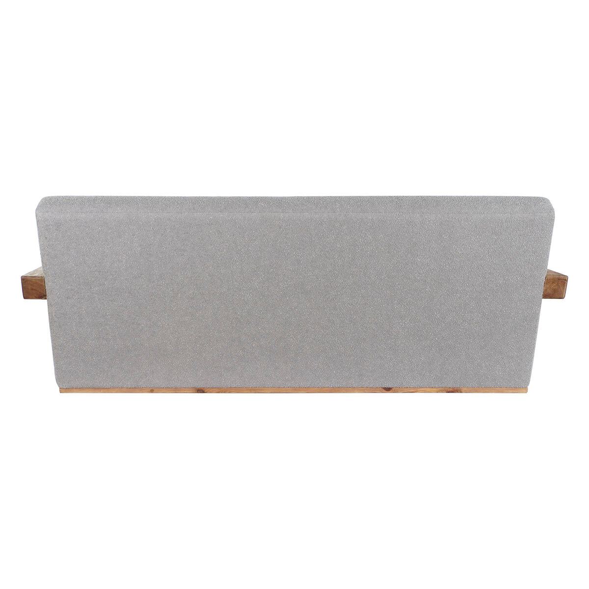 Sofá de madera reciclada y poliéster gris claro, 221 cm — imagen 7