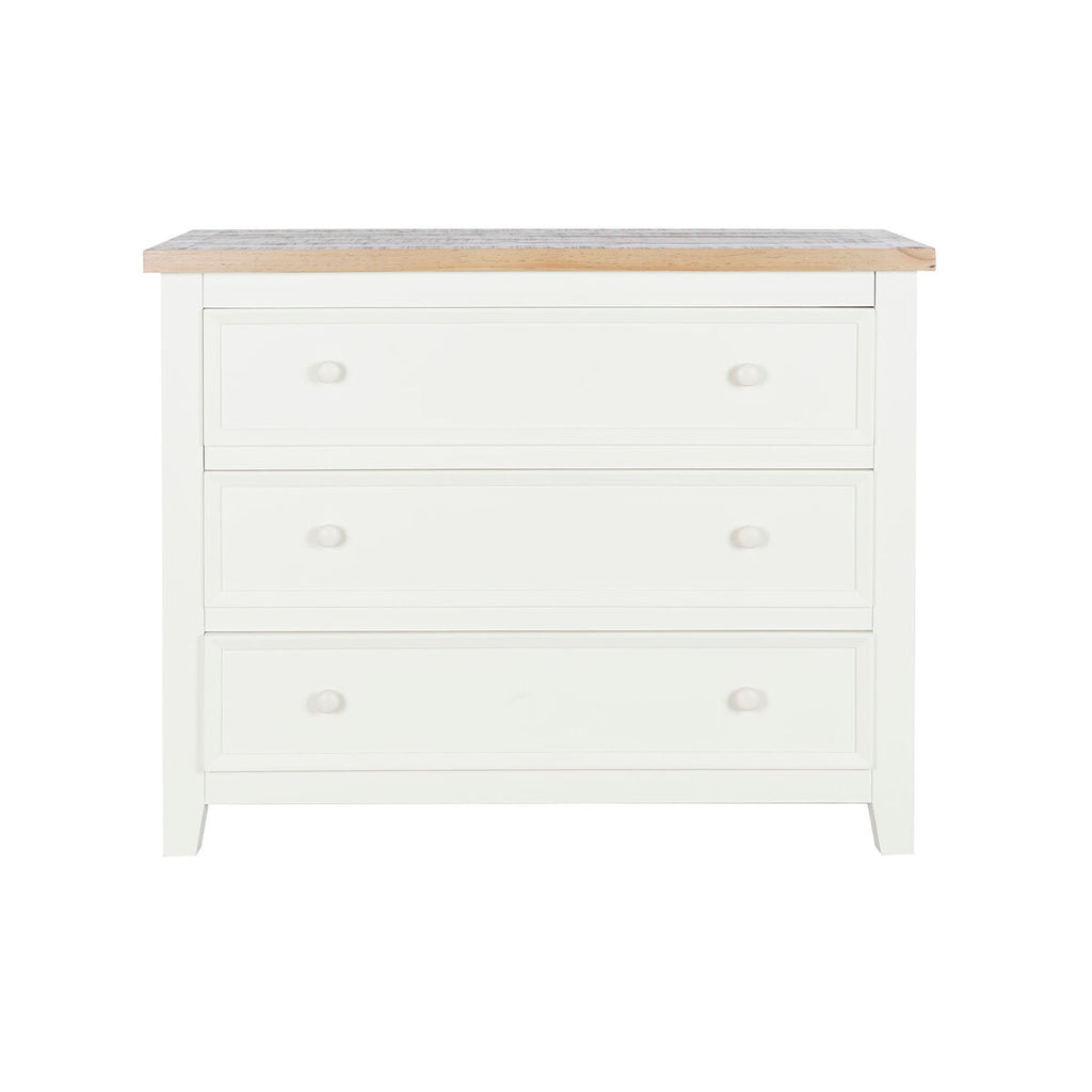 Cajonera de 3 cajones beige y natural, 93,6 x 76 cm — imagen 4