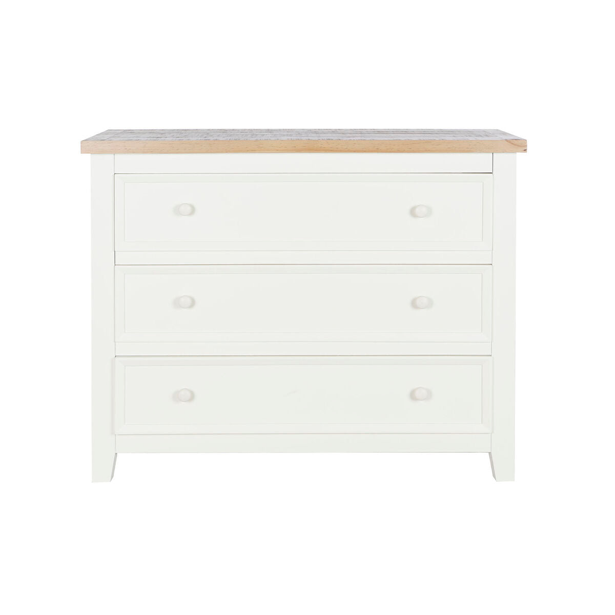 Cajonera de 3 cajones beige y natural, 93,6 x 76 cm — imagen 4