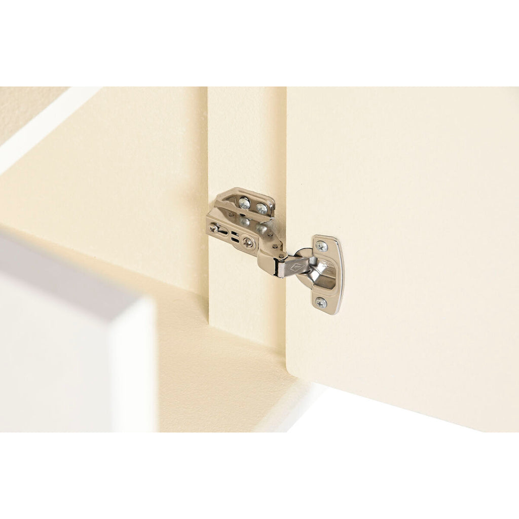 Cajonera de madera MDF blanca con 2 puertas, 80 cm — imagen 3