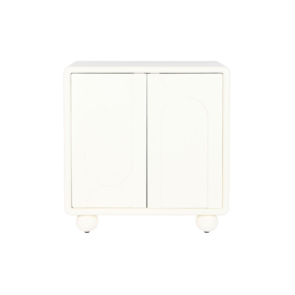 Cajonera de madera MDF blanca con 2 puertas, 80 cm — imagen 5