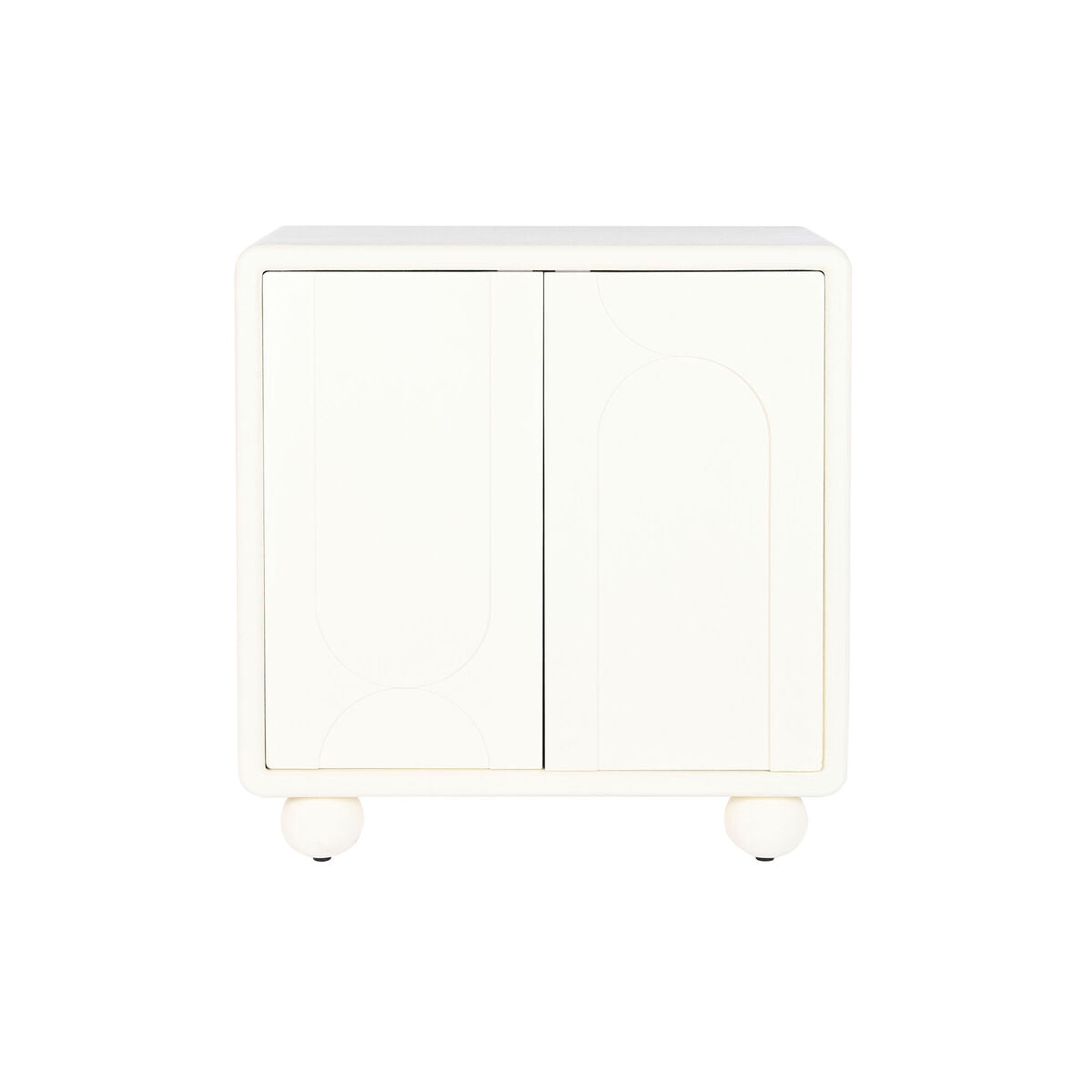 Cajonera de madera MDF blanca con 2 puertas, 80 cm — imagen 5