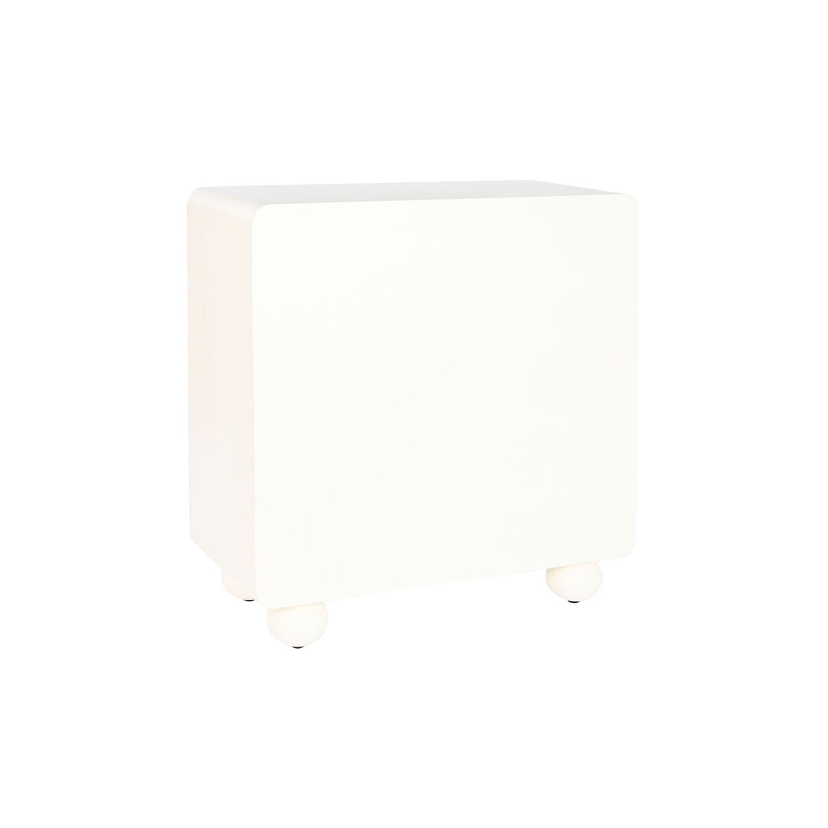 Cajonera de madera MDF blanca con 2 puertas, 80 cm — imagen 6