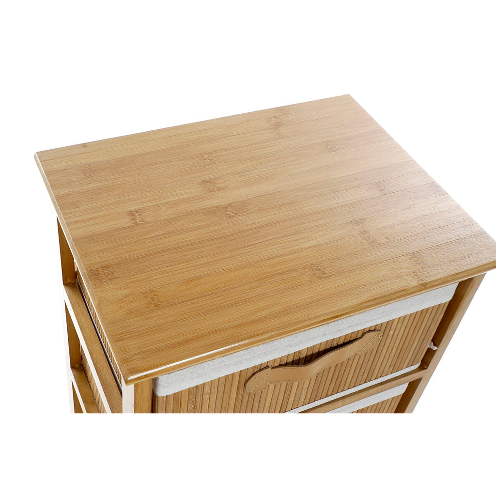 Cajonera natural de bambú y paulonia, 5 cajones, 42 x 32 x 98 cm — imagen 2