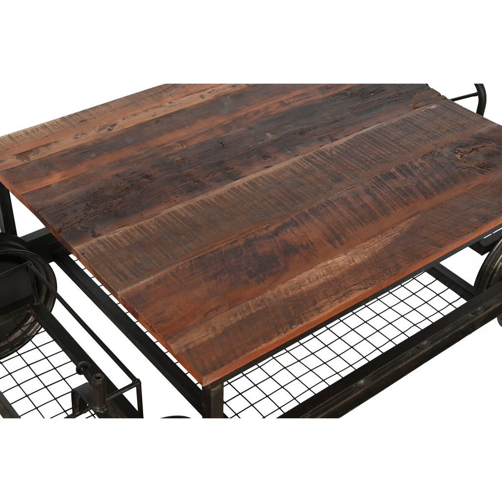 Mesa de centro vintage doble cara de metal, 147 x 48 x 76 cm — imagen 2