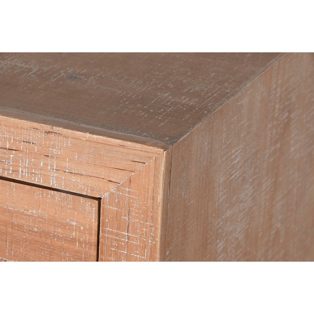 Cajonera cottage negra y natural de metal y abeto, hecha a mano — imagen 2
