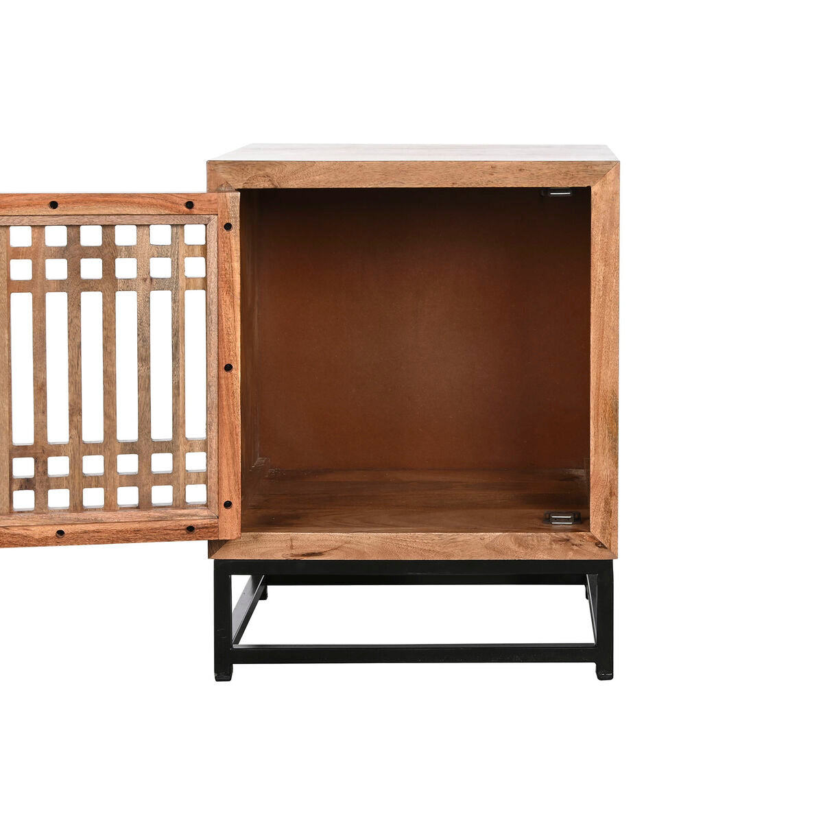 Mesita de noche de madera de mango, diseño oriental, 65 cm — imagen 3
