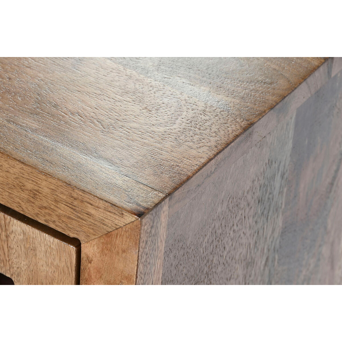 Mesita de noche de madera de mango, diseño oriental, 65 cm — imagen 4