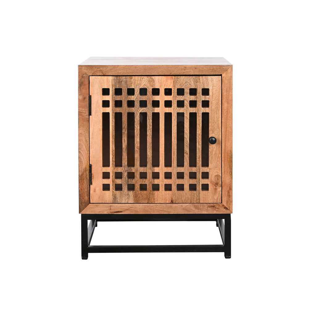 Mesita de noche de madera de mango, diseño oriental, 65 cm — imagen 7