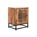 Mesita de noche de madera de mango, diseño oriental, 65 cm